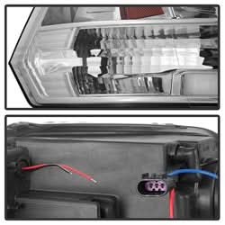 Spyder Dodge Ram 1500 09-18 / Ram 2500/3500 10-19 Version 2 Projector Headlights - Halogen Model Only - Light Bar DRL - Chrome