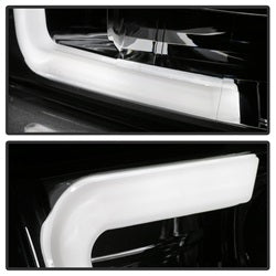 Spyder Dodge Ram 1500 09-18 / Ram 2500/3500 10-19 Version 2 Projector Headlights - Halogen Model Only - Light Bar DRL - Chrome