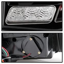 Spyder Ford Mustang 10-12 Light Bar LED Tail Lights w/Sequential Turn Signal Black