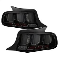 Spyder Ford Mustang 10-12 Light Bar LED Tail Lights w/Sequential Turn Signal Smoke