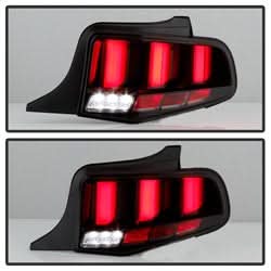 Spyder Ford Mustang 10-12 Light Bar LED Tail Lights w/Sequential Turn Signal Smoke