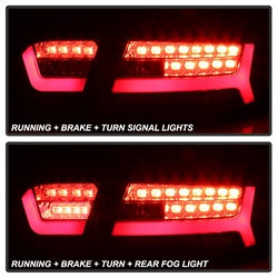 Spyder Audi A6 09-12 Black LED Tail Lights