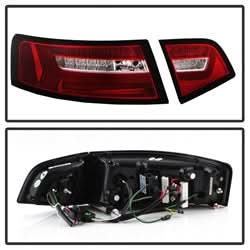 Spyder Audi A6 09-12 Red Clear LED Tail Lights