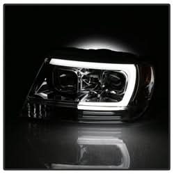 Spyder Signature Jeep Grand Cherokee 99-04 Version 2 Projector Headlights Light Bar Chrome