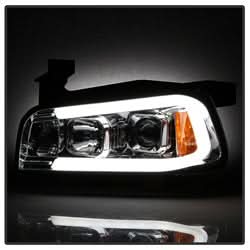 Spyder Signature Dodge Charger 06-10 Halogen Model Only Projector Headlights Not Compatible With Xenon/HID Model Chrome