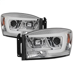 Spyder Signature Dodge Ram 1500/Ram 2500/Ram 3500 06-08 Light Bar DRL Projector Headlights Version 2 Chrome