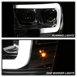 Spyder Signature Dodge Ram 1500/Ram 2500/Ram 3500 06-08 Light Bar DRL Projector Headlights Version 2 Chrome