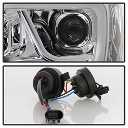 Spyder Signature Dodge Ram 1500/Ram 2500/Ram 3500 06-08 Light Bar DRL Projector Headlights Version 2 Chrome