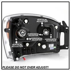Spyder Signature Dodge Ram 1500/Ram 2500/Ram 3500 06-08 Light Bar DRL Projector Headlights Version 2 Chrome