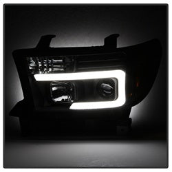 Spyder Signature Toyota Sequoia/Tundra 08-13 Light Bar DRL Projector Headlights Version 2 Black