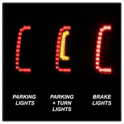 Spyder Toyota Tacoma 05-15 Black Smoke LED Tail Lights Not Compatible w/Factory Equipped LED Tail Lights