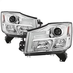 Spyder Signature Nissan Armada/Armada (Pathfinder)/Titan 05-07 Version 2 Projector Headlights Chrome