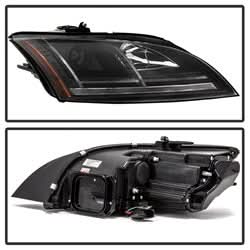 Spyder Signature Audi TT/TT Quattro 08-09 Sequential Turn Signal Projector Headlights Halogen Model Only Not Compatible With Xenon/HID Model