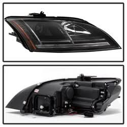Spyder Signature Audi TT/TT Quattro 08-09 Sequential Turn Signal Projector Headlights HID Xenon Model Only Not Compatible With Halogen Model