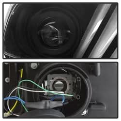 Spyder Ford Mustang 2013-2014 HID Model Only Projector Headlights - Sequential Turn Signal - Black