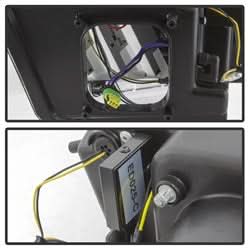 Spyder Ford Mustang 2013-2014 HID Model Only Projector Headlights - Sequential Turn Signal - Black
