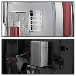 Spyder Ford F-250 Super Duty 17-18 Halogen Bulb Type LED Tail Lights Not Fit LED Model Chrome