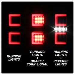 Spyder Toyota Tacoma 16-17 Black LED Tail Lights