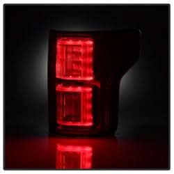 Spyder Ford F-150 18-19 Not Compatible w/Rear Blind Spor Sensor Models Light Bar LED Tail Lights Red Clear