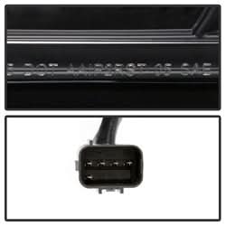 Spyder Jeep Grand Cherokee 05-06 Version 2 Light Bar DRL LED Projector Headlights Black
