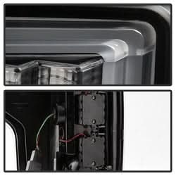 Spyder Ford F-150 15-17 Not Compatible w/Rear Blind Spot Sensor Model Light Bar LED Tail Lights Black