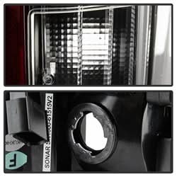 Spyder Ford F-150 15-17 Not Compatible w/Rear Blind Spot Sensor Model Light Bar LED Tail Lights Black