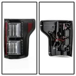 Spyder Ford F-150 18-19 Not Compatible w/Rear Blind Spot Sensor Model Light Bar LED Tail Lights Black
