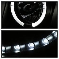Spyder Signature Chevrolet Avalanche/Suburban 1500/Suburban 2500/Tahoe 07-13 Incl. High H1 And Low H1 Halo LED Projector Headlights Black