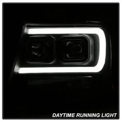 Spyder Signature Chevrolet Avalanche/Suburban 1500/Suburban 2500/Tahoe 07-13 Version 2 DRL Projector Headlights Incl. High H1 And Low H1 Black