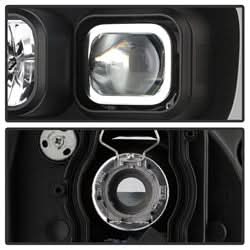 Spyder Signature Chevrolet Avalanche/Suburban 1500/Suburban 2500/Tahoe 07-13 Version 2 DRL Projector Headlights Incl. High H1 And Low H1 Black