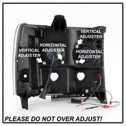 Spyder Signature GMC Sierra 1500/Sierra 2500 HD/Sierra 3500 HD 07-13 Version 2 DRL Projector Headlights Black
