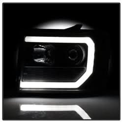 Spyder Signature GMC Sierra 1500/Sierra 2500 HD/Sierra 3500 HD 07-13 Version 2 DRL Projector Headlights Black