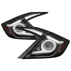 Spyder Honda Civic 16 Black Light Bar LED Tail Lights