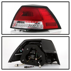 Spyder Pontiac G8 08-09 Version 2 Light Bar LED Tail Lights Red Clear