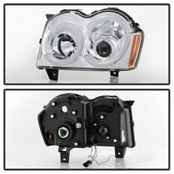Spyder Signature Jeep Grand Cherokee 05-07 Chrome Light Bar Projector Headlights