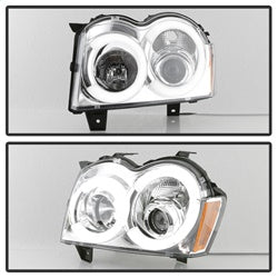 Spyder Signature Jeep Grand Cherokee 05-07 Chrome Light Bar Projector Headlights