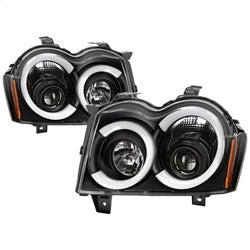 Spyder Signature Jeep Grand Cherokee 05-07 Black Light Bar Projector Headlights