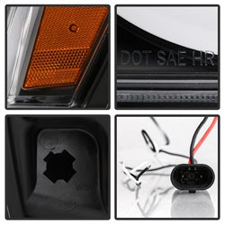 Spyder Signature Jeep Grand Cherokee 05-07 Black Light Bar Projector Headlights