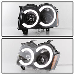 Spyder Signature Jeep Grand Cherokee 05-07 Black Light Bar Projector Headlights