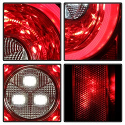 Spyder Jeep Wrangler (JL) 19-20 w/Sequential Turn Signal Full LED Tail Lights Chrome