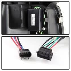 Spyder Ford F150 09-14 Projector Headlights - Halogen Model Only - Switch Back Turn Signal Light Bar - Black