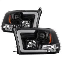 Spyder Signature Dodge Ram 1500/1500/2500/3500 09-10 Version 2 Projector Headlights Black Halogen Model Only
