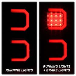 Spyder Dodge Durango 04-09 Black LED Tail Lights