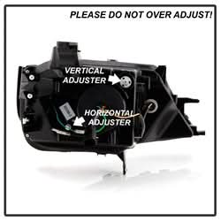 Spyder Signature Chevrolet Impala 14-19 Incl. Low Beam-H9/High Beam-H9/Signal-7440NA Projector Headlights Chrome