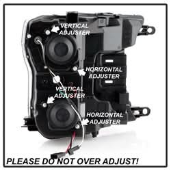 Spyder Signature Ford F-150 18-19 Halogen Model Only Projector Headlights Does Not Fit Factory Xenon Model Chrome
