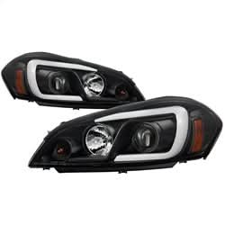 Spyder Signature Chevrolet Impala/Monte Carlo 06-13 Light Bar Projector Headlights Incl. Low Beam-1/High Beam-H1/Signal-7443NA Black