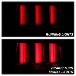 Spyder Ford Mustang 05-09 Smoke LED Tail Lights Red Light Bar