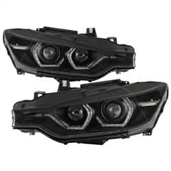 Spyder Signature BMW 320i/320i xDrive/328d/328i/335i 13-14 Black Projector Headlights