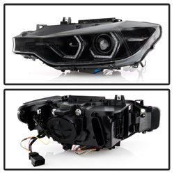 Spyder Signature BMW 320i/320i xDrive/328d/328i/335i 13-14 Black Projector Headlights