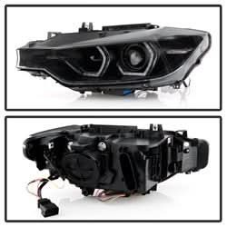 Spyder Signature BMW 320i/320i xDrive/328d/328i/335i 13-14 Black Projector Headlights
